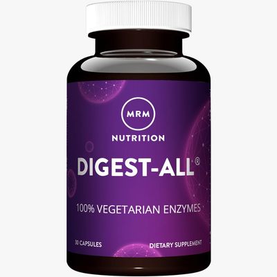 MRM Nutrition Digest-All Digestive Enzymes Improved digestion and absorption Lactase Amylase Lipase May help with bloating and gas 100 Vegetarian Gluten-Free 15 servings