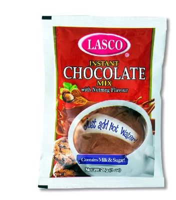 JAMAICAN LASCO INSTANT FRENCH VANILLA CHOCOLATE TEA MIX PACK OF 12 Chocolate Mix with Nutmeg Flavor