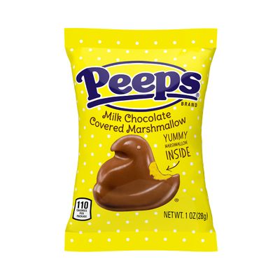 Just Born Peeps Singles Milk Chocolate Chick, 1 oz