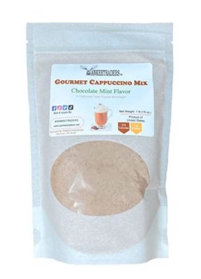 YANKEETRADERS Chocolate Mint Cappuccino Mix, Rich Espresso Blend, 16 OZ Bag