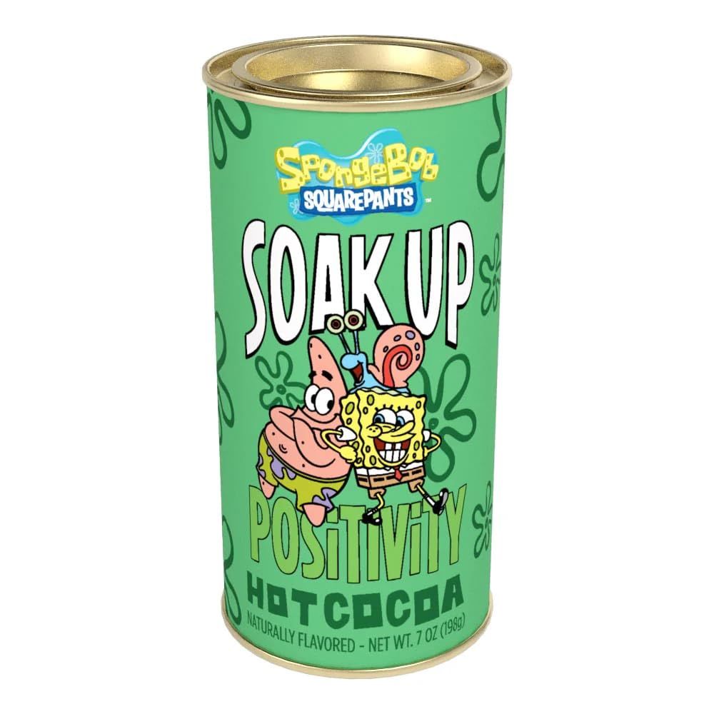McStevens SpongeBob Squarepants Soak up Positivity Hot Cocoa 7oz Round Tin