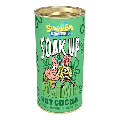 McStevens SpongeBob Squarepants Soak up Positivity Hot Cocoa 7oz Round Tin