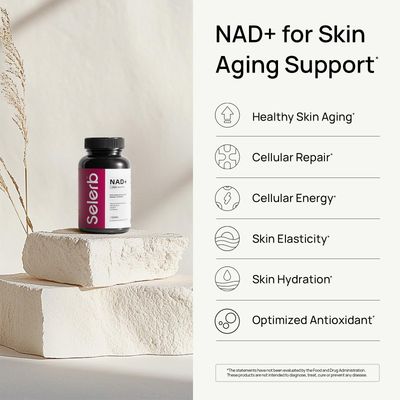 Selerb NAD Supplement for Women NMN Alternative Liposomal - Nicotinamide Riboside, Trans-Resveratrol, CoQ10, D-Ribose - Supports Cellular Renewal, Energy Skin Health - 90 Capsules