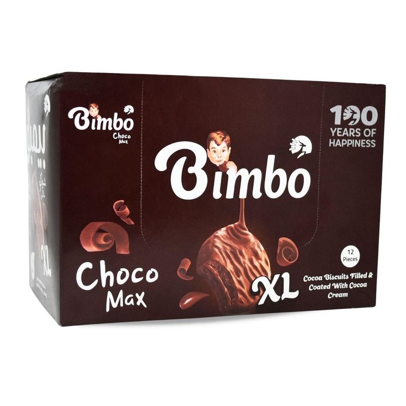 Bimbo Cocoa Biscuits Filled Coated With Cocoa Cream Original Shoco Max Chocolate Egyptian Halal Cookies Crispy Delicious Sweet Kids Adults 12 Peices