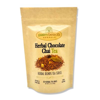 Palm Beach Medicinal Herbs - Herbal Chocolate Chai Tea, 30ct