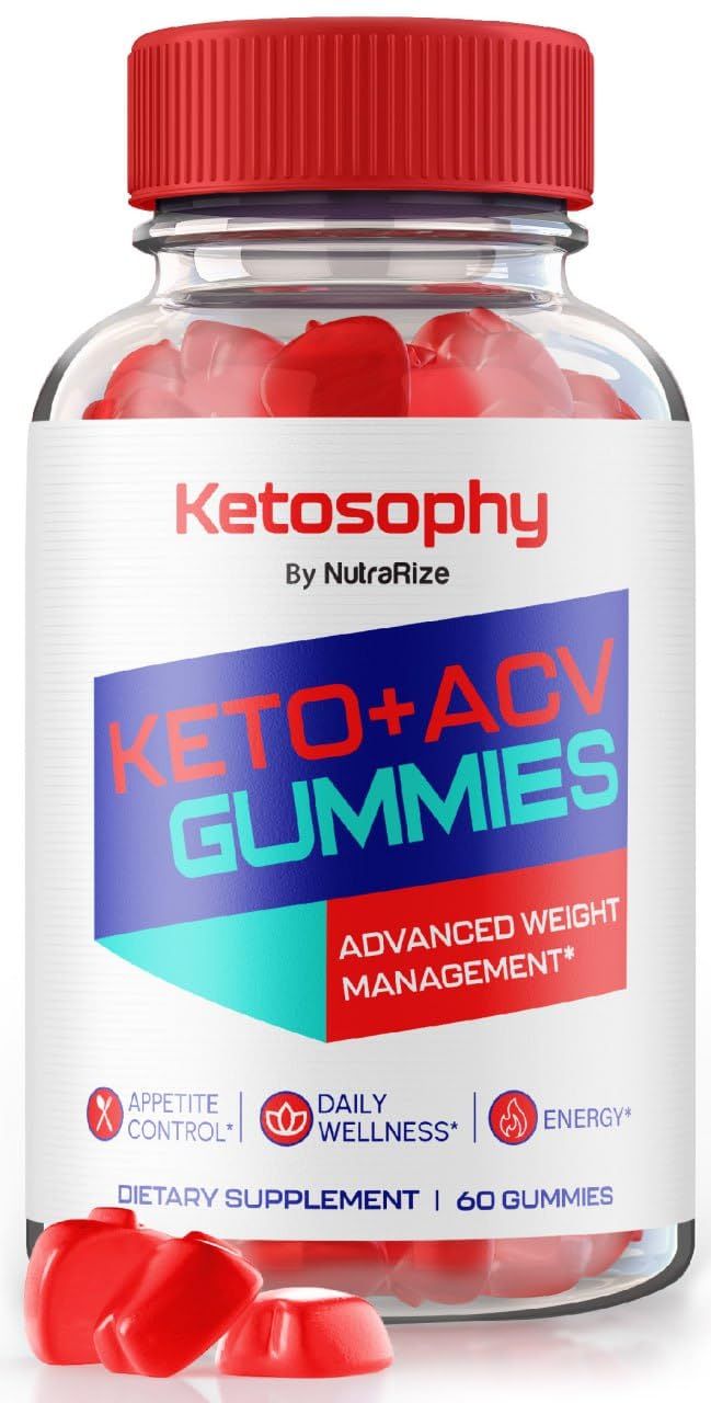 NutraRize Ketosophy ACV Keto Gummies Advanced Weight Loss, Apple Cider Vinegar Multi Supplement, Vitamin Folic Acid 60 Gummies