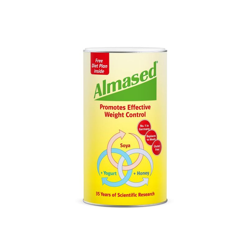 Almased Meal Replacement Shake - Plant Base Protein - Weight Loss Formula - Low-Glycemic High Protein Diet - Metabolism Energy Booster - 17.6 oz