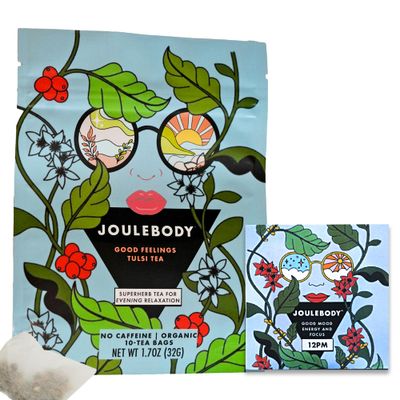 JOULEBODY 5 PM Good Feeling Organic Tulsi Tea Post Workout Immunity Boost 10 Count