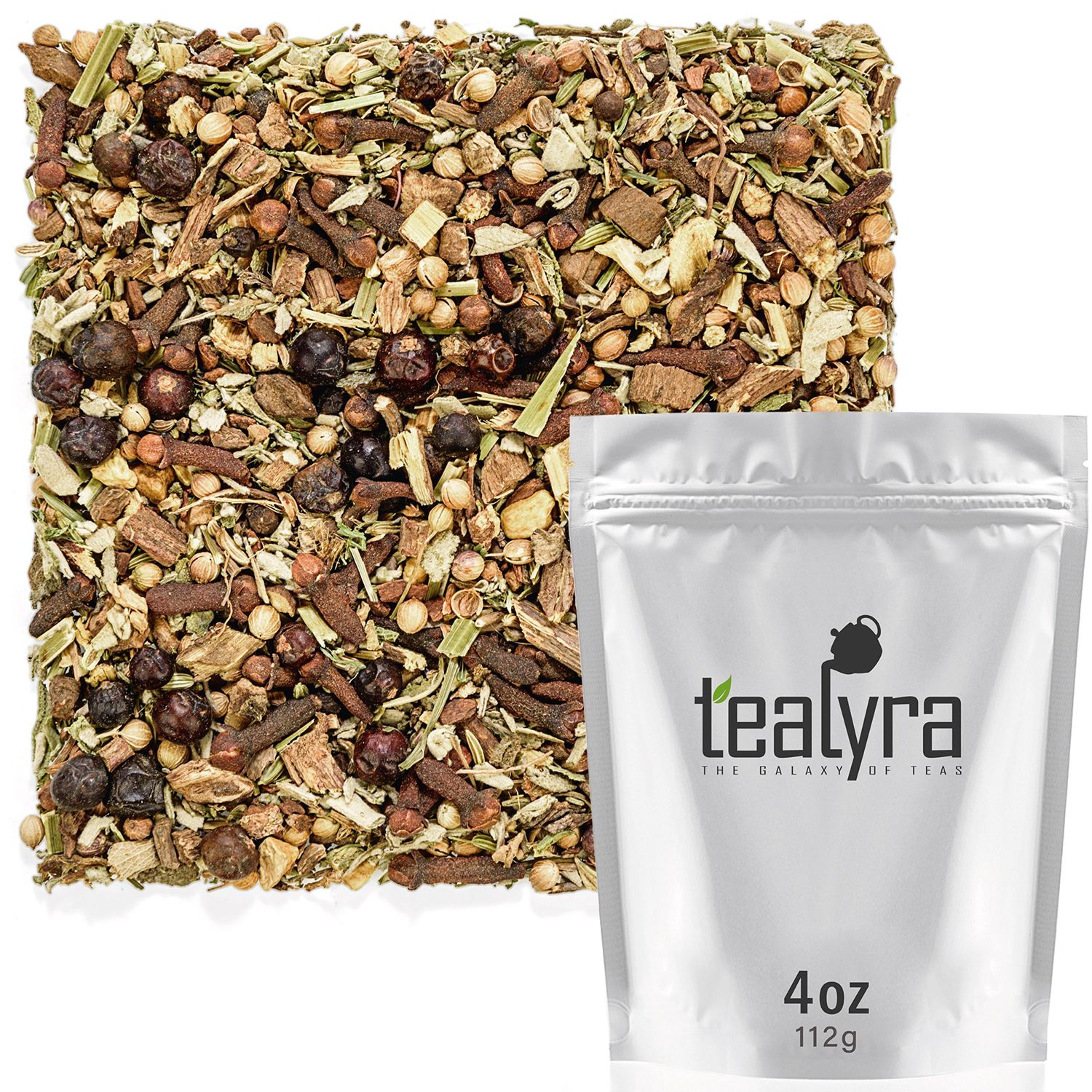 Tealyra - Blood Cleanser Tea - Wellness Detox - Health Tonic - Dandelion - Ginger - Loose Leaf Herbal Tea - Natural Cleanse - Diuretic Tea - Caffeine-Free - 112g 4-ounce