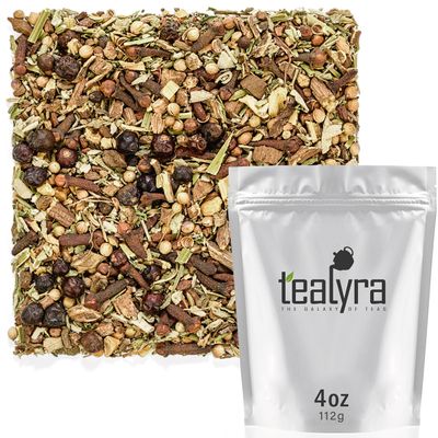 Tealyra - Blood Cleanser Tea - Wellness Detox - Health Tonic - Dandelion - Ginger - Loose Leaf Herbal Tea - Natural Cleanse - Diuretic Tea - Caffeine-Free - 112g 4-ounce