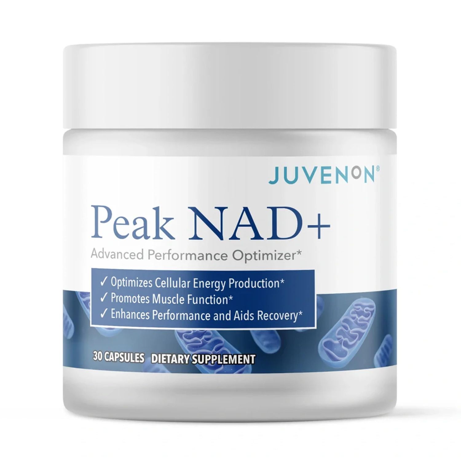 Juvenon Peak NAD Advanced Cellular Health and Regeneration Formula Boost NAD Levels, Support Cellular Vitality, and Promote Natural Renewal
