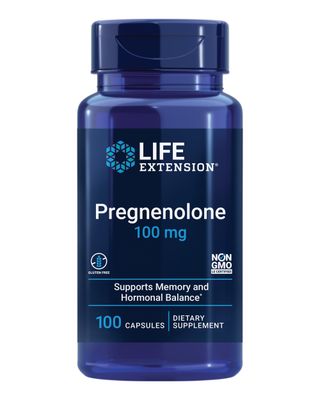 Life Extension Pregnenolone - Hormone Balance Supplement for Healthy Hormone Levels, 100 mg - Hormone Balance, Memory, Focus, Cognitive Health - Gluten-Free, Non-GMO, 100 Capsules