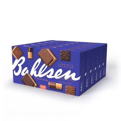 Bahlsen Lieselotte Collection 6-Pack - Variety Pack of Bahlsen s German Chocolate Biscuits Wafers: Ohne Gleichen, Choco Wafers, Choco Leibniz, Waffeletten - 6.1 oz boxes