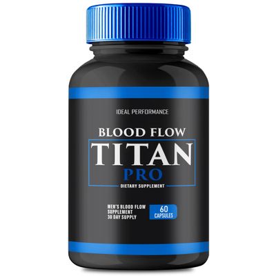 Blood Flow Titan Pro Capsules, Blood Flow Titan Pro Advanced Glycogen Supplement Support Pills, BloodFlowTitan - Maximum Strength All Natural Formula Glyco Detox Pastillas Capsulas 60 Capsules