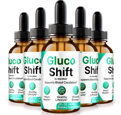 NutraRize Pack of 5 Gluco Shift Drops - Our Innovative Natural Blood Support Formula, to Maintain Healthy and Stable Levels for Overall Wellness, Detox Cleanse Gotas Review 150 Servings