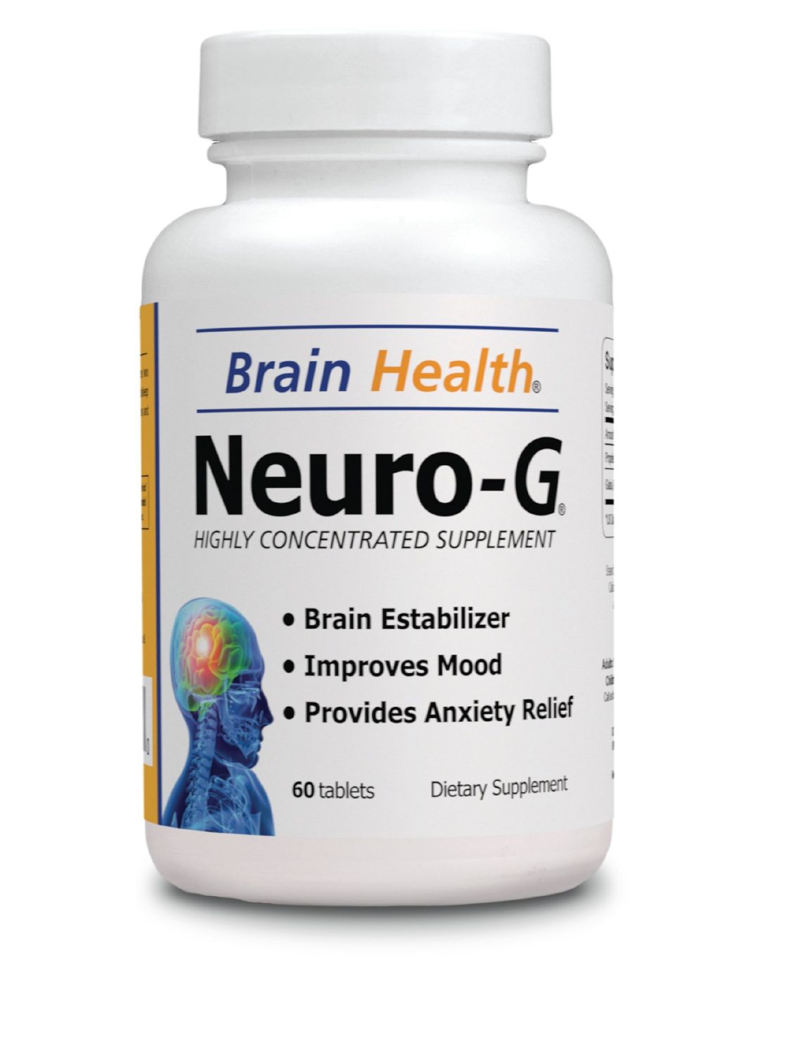 Neuro G Stabilize Your Emotions - Brain Health 60 Tablets - Highly Concentrate Dietary Supplement