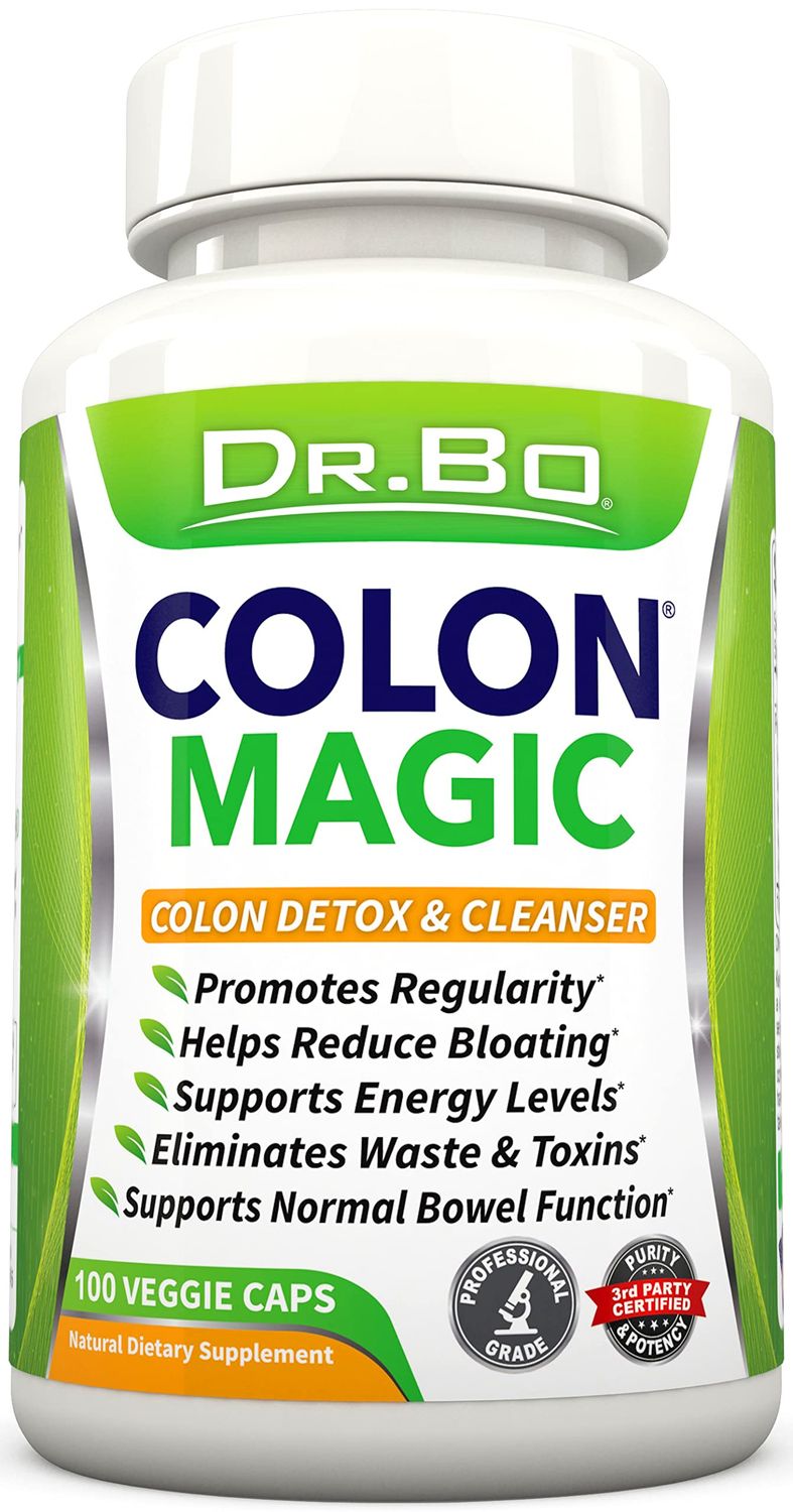 Colon Cleanse Detox Formula - Natural Bowel Cleanser Pills for Intestinal Bloating Fast Digestive Cleansing - Daily Constipation Relief Supplement Gut, Belly, Stomach - Women Men Herbal Weight Flush