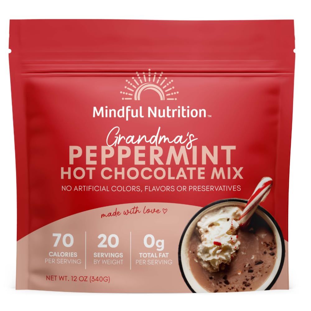 Mindful Nutrition Grandmas Organic Hot Chocolate Mix Peppermint Hot Chocolate
