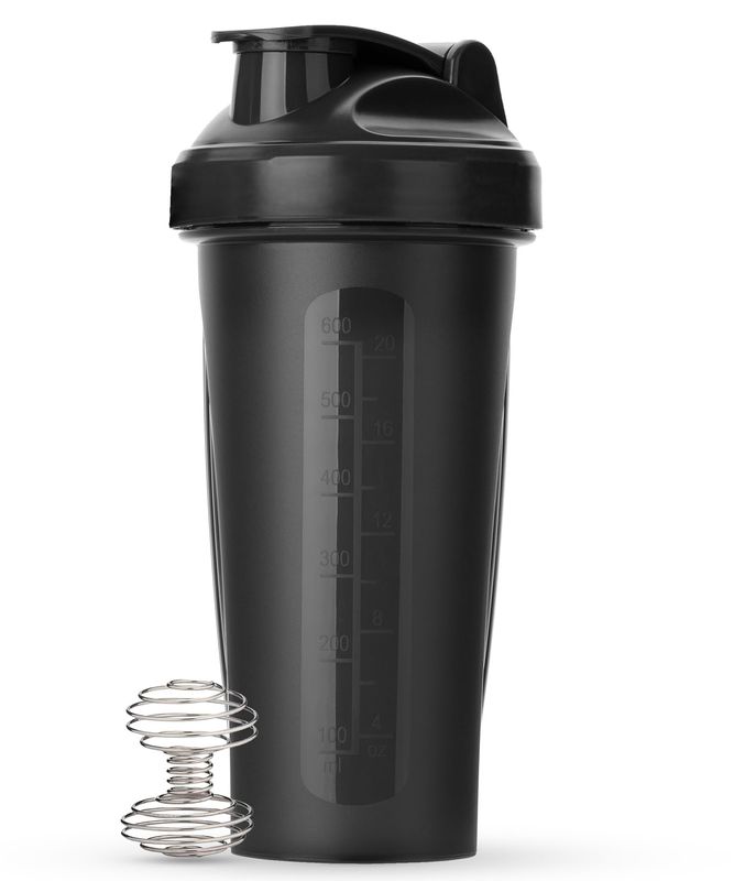 Mr. Pen- Shaker Bottles for Protein Mixes, 28 oz, 1 Pack, Black, Protein Shaker Bottle with Wire Whisk Ball, Blender Bottle