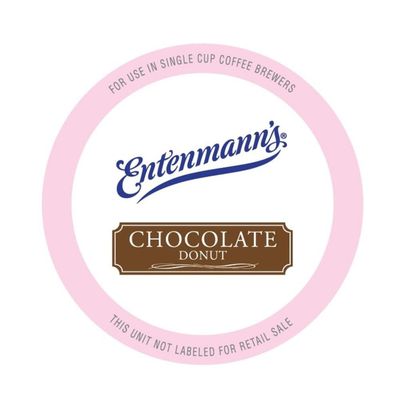 Entenmanns Chocolate Donut Flavored Coffee Pods, Medium Roast Single Serve Chocolate Coffee Pods For Keurig K Cups Brewer Machines, 20 Count