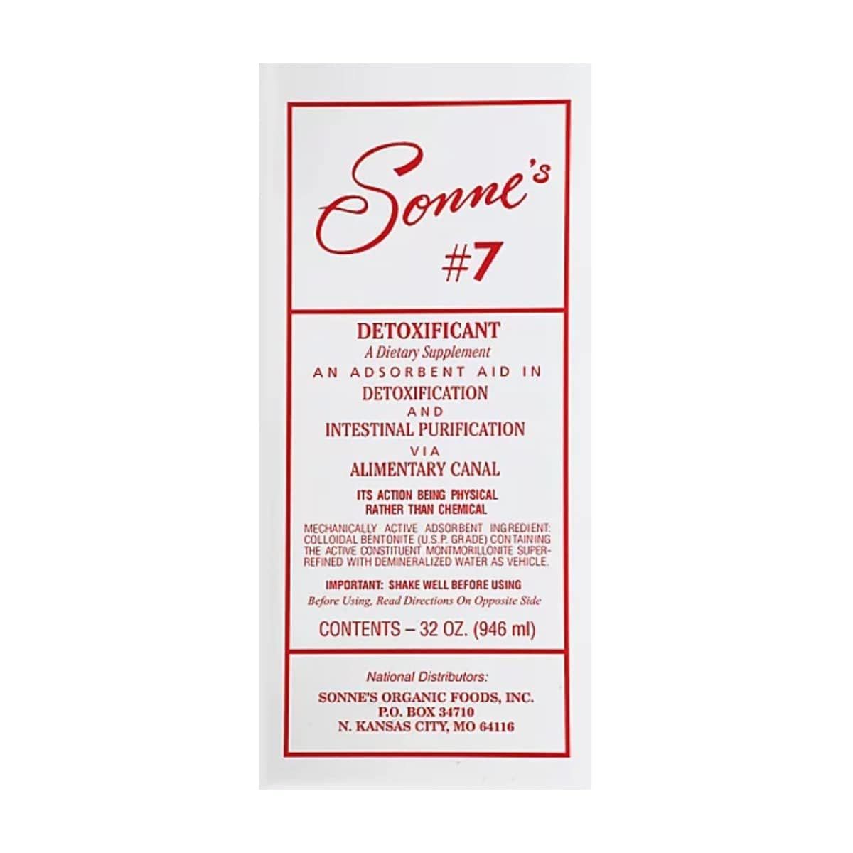 Sonnes, Detoxificant 7, 32 Ounce