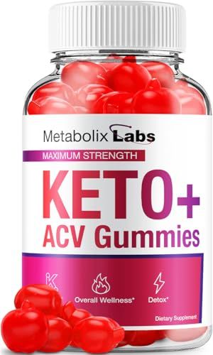 Metabolix Labs Keto ACV Gummies - Advanced Formula Metabolix Keto Plus Weight Management ACV Gummies Apple Cider Vinegar Metabolix ACV Dietary Supplement Men Women 60 Gummies