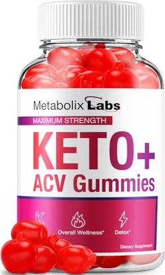 Metabolix Labs Keto ACV Gummies - Advanced Formula Metabolix Keto Plus Weight Management ACV Gummies Apple Cider Vinegar Metabolix ACV Dietary Supplement Men Women 60 Gummies