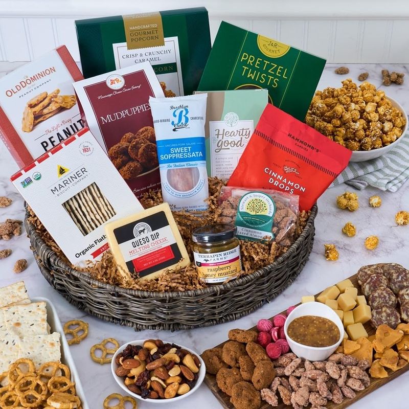Snack &amp; Chocolate Gift Basket Deluxe - Gourmet Food Gift by GourmetGiftBaskets.com