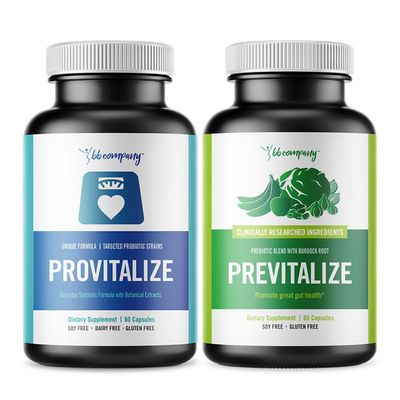 BB Company Slim Gut Bundle Prebiotics and Probiotics for Women - Bloating Relief - Pre and Probiotics - Provitalize Previtalize Value Bundle Packaging Vary 30 Day Supply