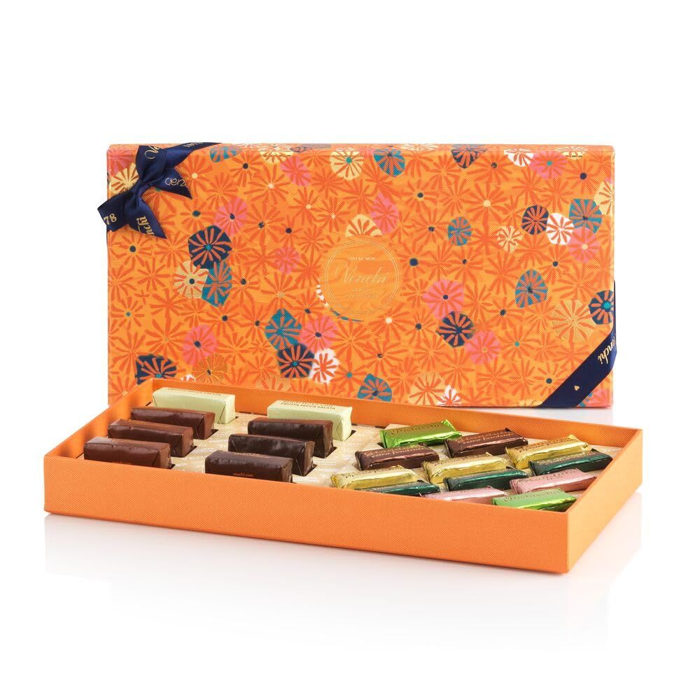 Venchi - Murrine Collection - Gift Box with Assorted Ingot Gianduiotto Chocolates - Milk, Extra Dark, Gianduja, White Salted, 7.86 oz - Gift Idea - Gluten Free