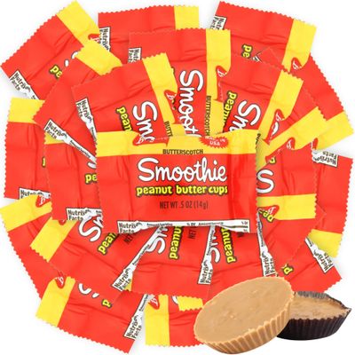 Sweetzo - Boyer Butterscotch Smooth Peanut Butter Cups, Individually Wrapped Candies, 0.5 Ounces Pack of 20