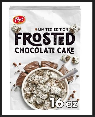 Post Frosted Chocolate Cake Cereal - 16 Oz Pack of 2