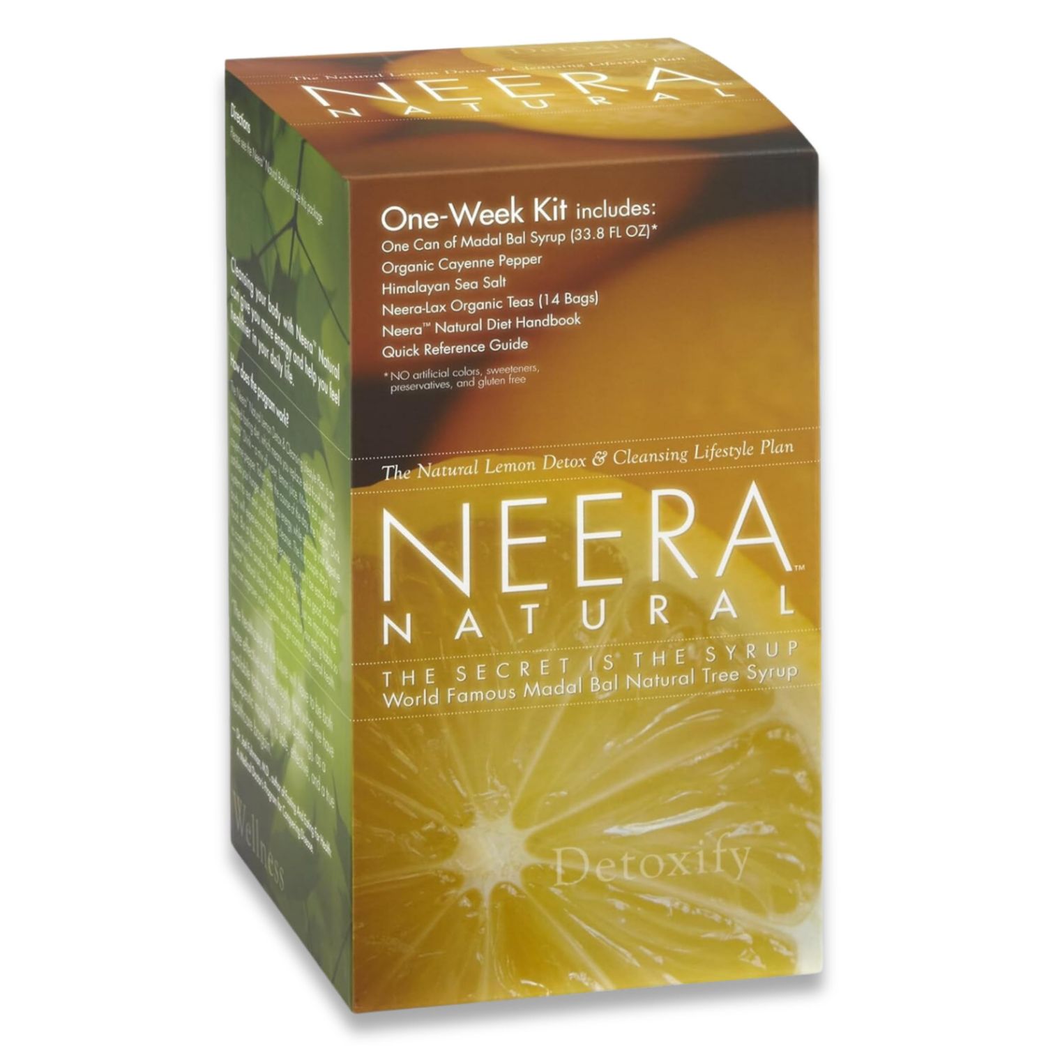 Neera Natural One Week Pack Master Cleanse Diet - Metabolism Booster Lemonade Detox Colon Cleanser Detox Gut Cleanse, Master Cleanse Lemon Cayenne Maple Detox, 7 Day Cleanse Kit