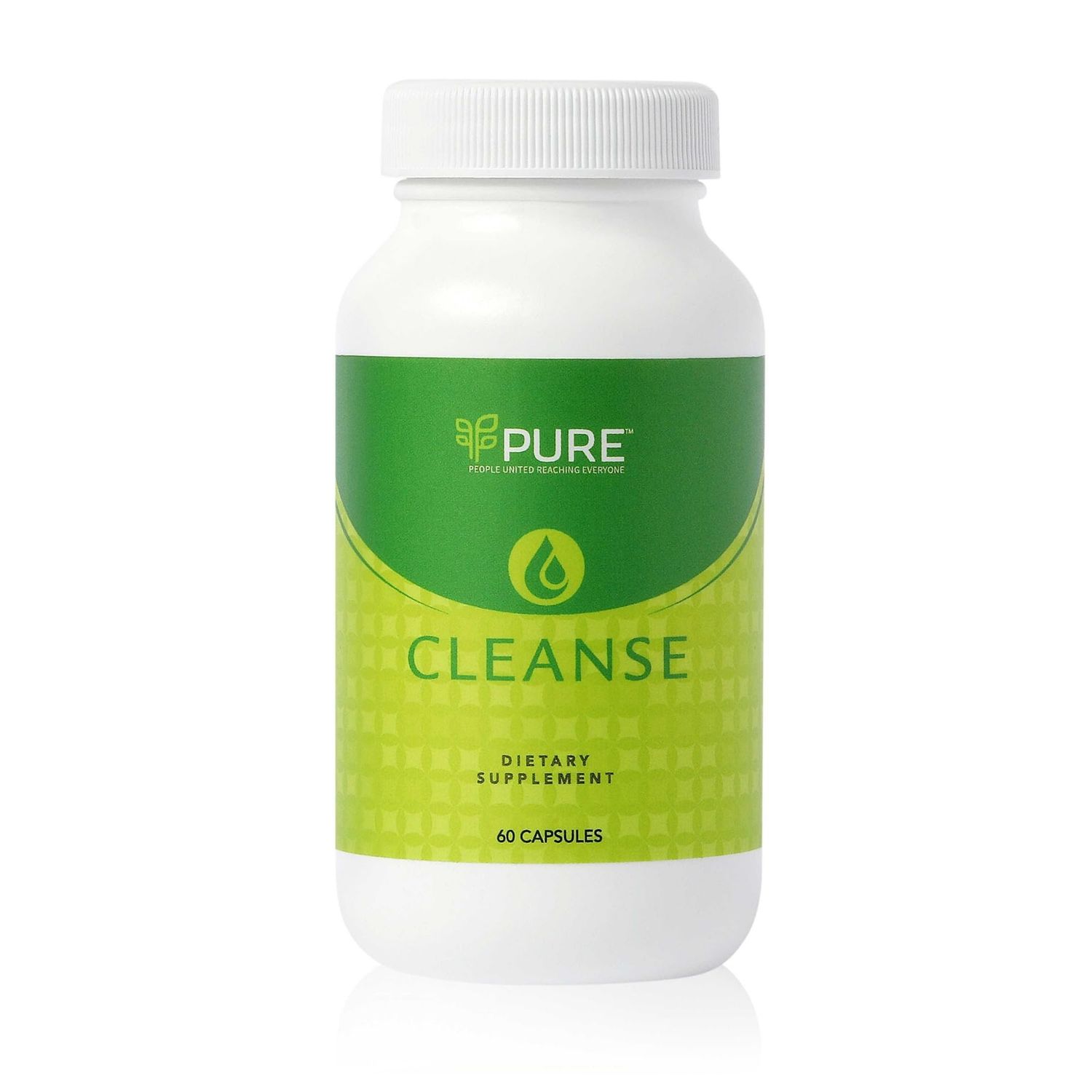 PURE Live Cleanse Vegan Formula for Better Digestion Encourages Gut Health - Non-GMO - 60 Capsules