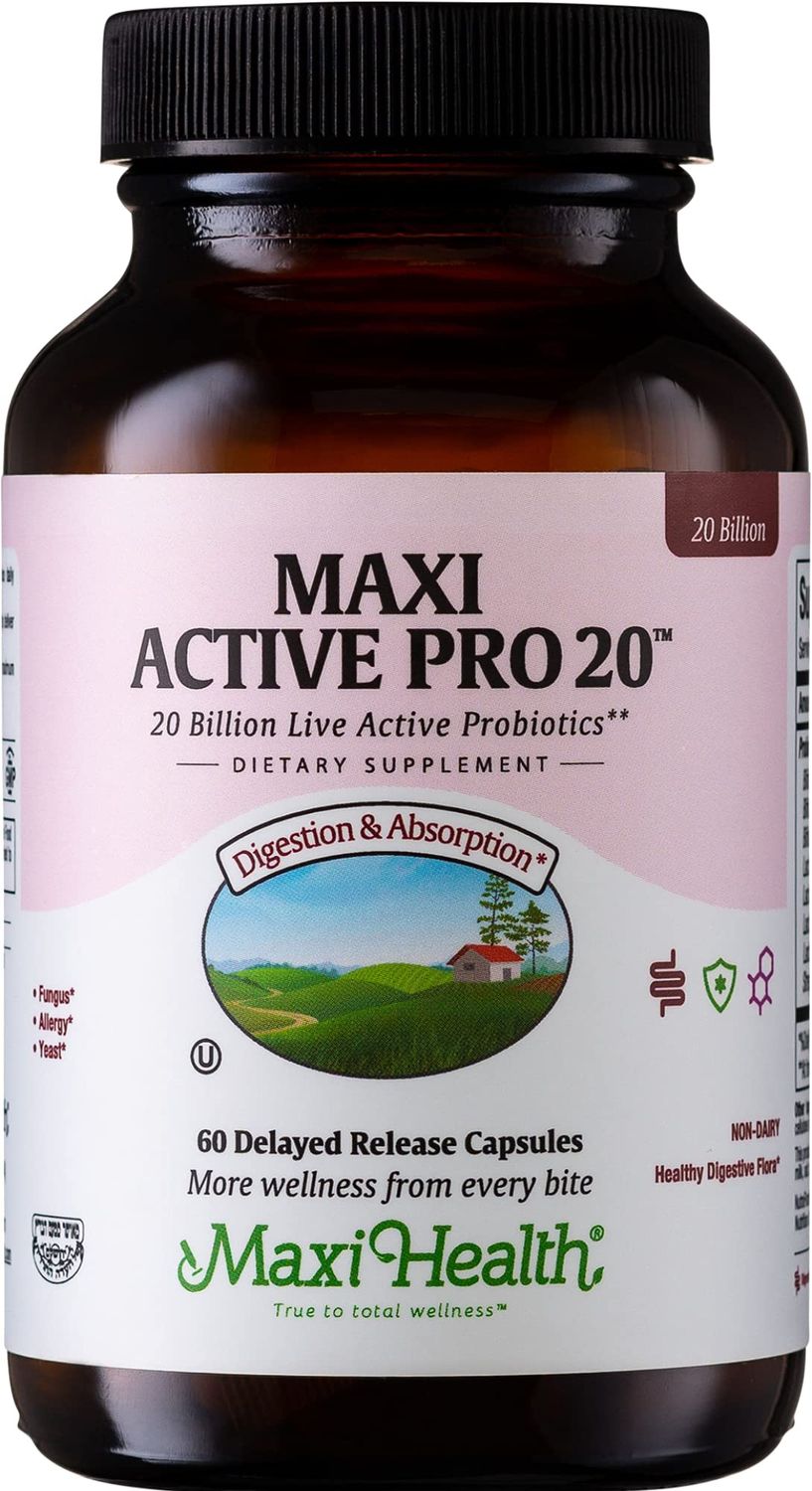 Probiotics for Digestive Health and Gut - 15 Strains, 20 Billion CFU Active Organisms - Probiotics for Men and Women with Lactobacillus Rhamnosus - Daily Probiotic for Digestive Support, 60 Capsules