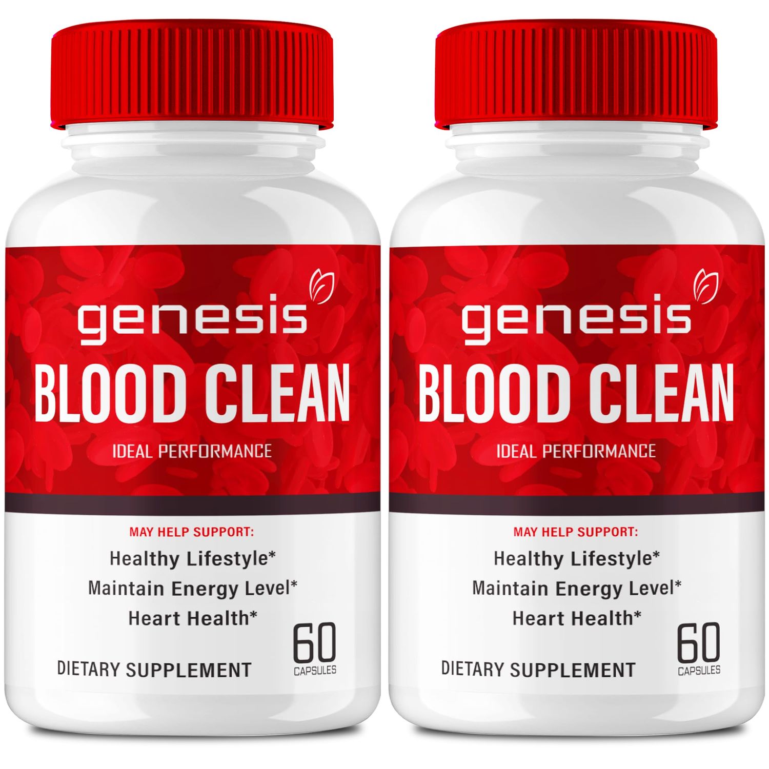 Genesis Blood Clean Capsules - Advanced Formula Supplement for Maximum Strength - Natural Blood Vessel Cleaner, GenesisBlood Clean Pills, GenesisBloodClean Pastillas Reviews 2 Pack