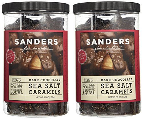 Sanders Dark Chocolate Sea Salt Caramels - 36 Oz Value 2 Pack