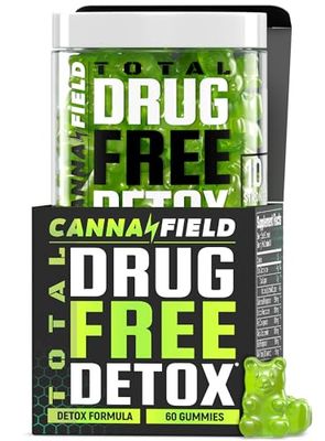 CANNA FIELD Full Body Cleanse Detox Gummies, Liver, Gut Cleanse Detox Repair with Milk Thistle, Effective Digestive Health Supplement