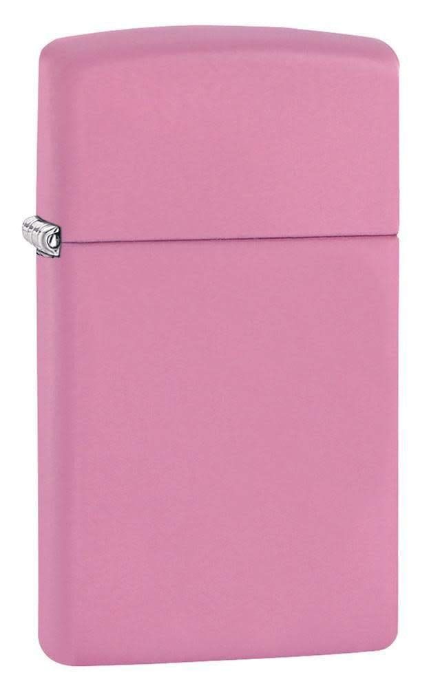 Zippo Slim Pink Matte Pocket Lighter