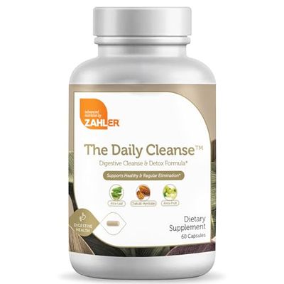 Zahler Daily Cleanse, Digestive Cleanse Detox Formula, Supports Healthy and Regular Elimination, 60 Capsules.