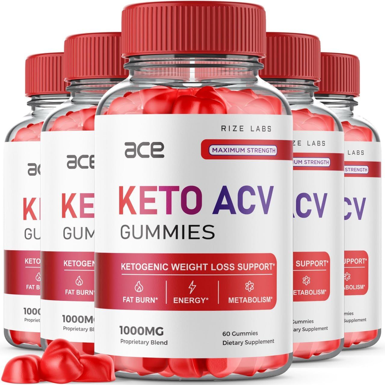 rize labs - Ace Keto ACV Gummies for Advanced Weight Loss with Apple Cider Vinegar Supplement Belly Fat Extra Strength Gummy 300 Gummies