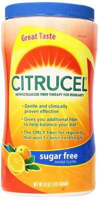 Citrucel Methylcellulose Fiber Therapy for Regularity with SmartFiber Sugar FreeOrange Flavor 42Oz 1191g, Pack of 2