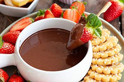 A Blend Above Chocolate Fondue Mix, 3 Pack, All Natural Flavor, No MSG, Gluten-Free. No Preservatives, Easy to Make, Fruit Dip, Premium Fondue Dipping, Gourmet Chocolate Fondue, Perfect for Dessert