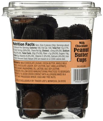 Trader Joes Milk Chocolate Peanut Butter Cups 16 OZ1 LB