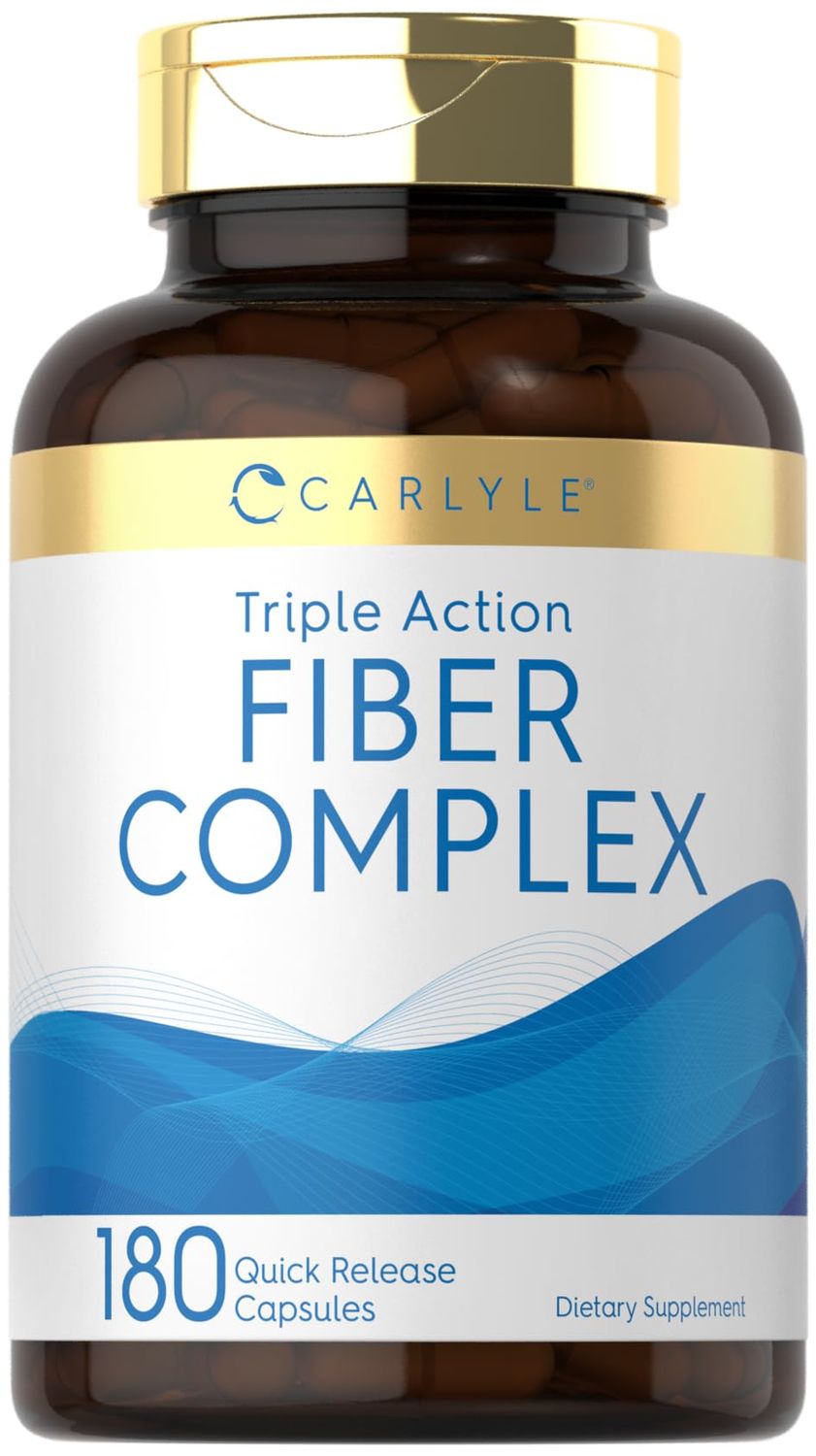 Carlyle Fiber Complex 180 Capsules Non-GMO Supplement Triple Action Fiber