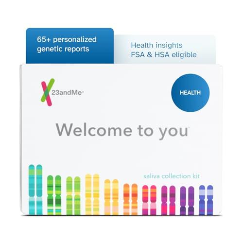 23andMe Health-only Service - DNA Test with Personal Genetic Reports - Health Predispositions, Carrier Status Wellness Reports - FSA HSA Eligible Before You Buy See Important Test Info Below