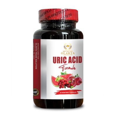 OLANTA TRADE SOLUTION URIC Acid Formula - Kidney Herbal Supplements Pills, Natural Uric Acid, Uric Acid Control, Uric Acid Flush, Uric Acid Vitamins for Men and Women - 1 Bottle 60 Capsules