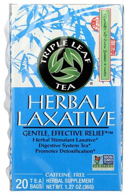 Triple Leaf Tea Herbal Laxative 20 Bag 6 Pack