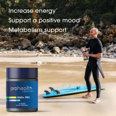 ProHealth NAD Pro 15 Grams - Boost NAD - Pure Nicotinamide Adenine Dinucleotide Bioavailable Powder Longevity
